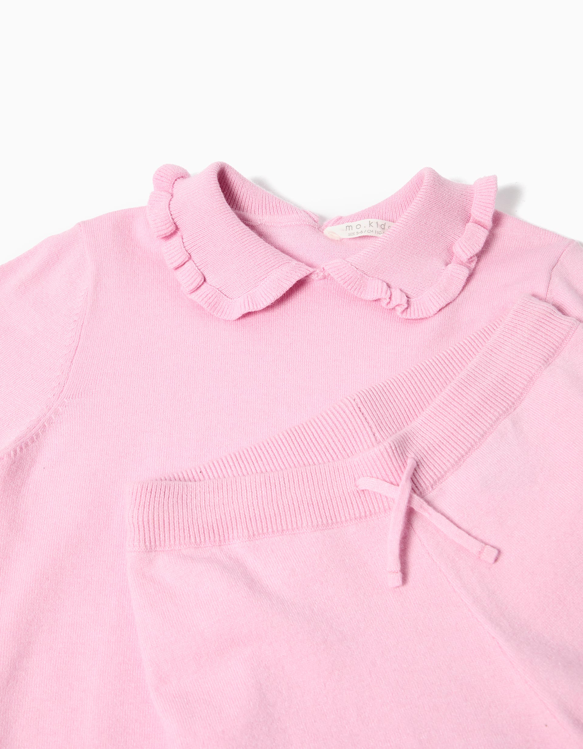 Conjunto Camisola e Calças, Menina, Rosa Claro
