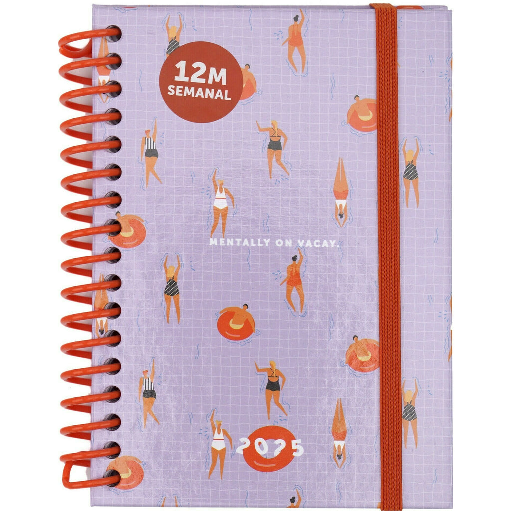 Agenda Esp A6 2025 Semanal Vacay Note!