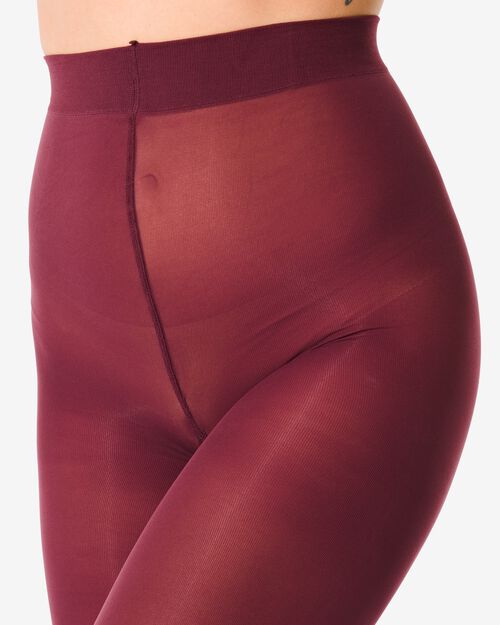 collant temp tech 40 deniers aubergine