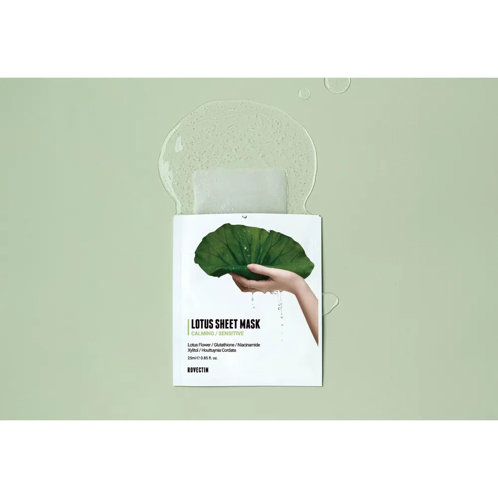Rovectin Calming Lotus Sheet Mask - 1 stk.
