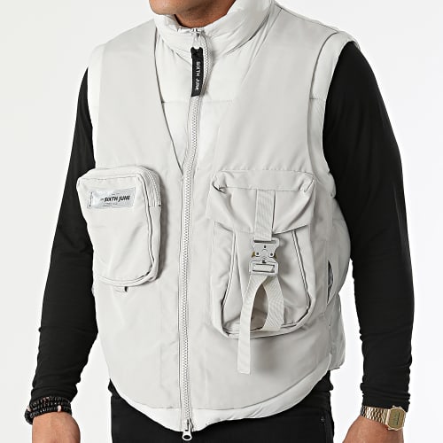 Doudoune Sans Manches M23006MOW Gris Clair