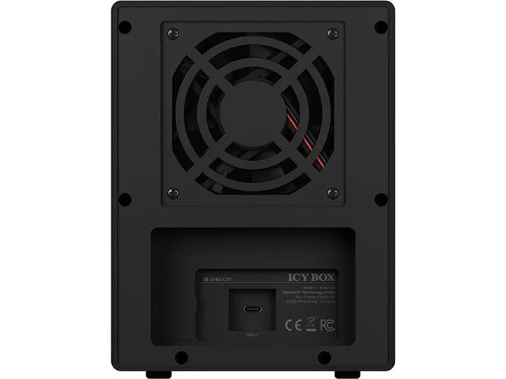 ICY BOX IB-3740-C31 - Harddisk-array - 4 bays (SATA-600) - USB 3.1 Gen 2 (ekstern)