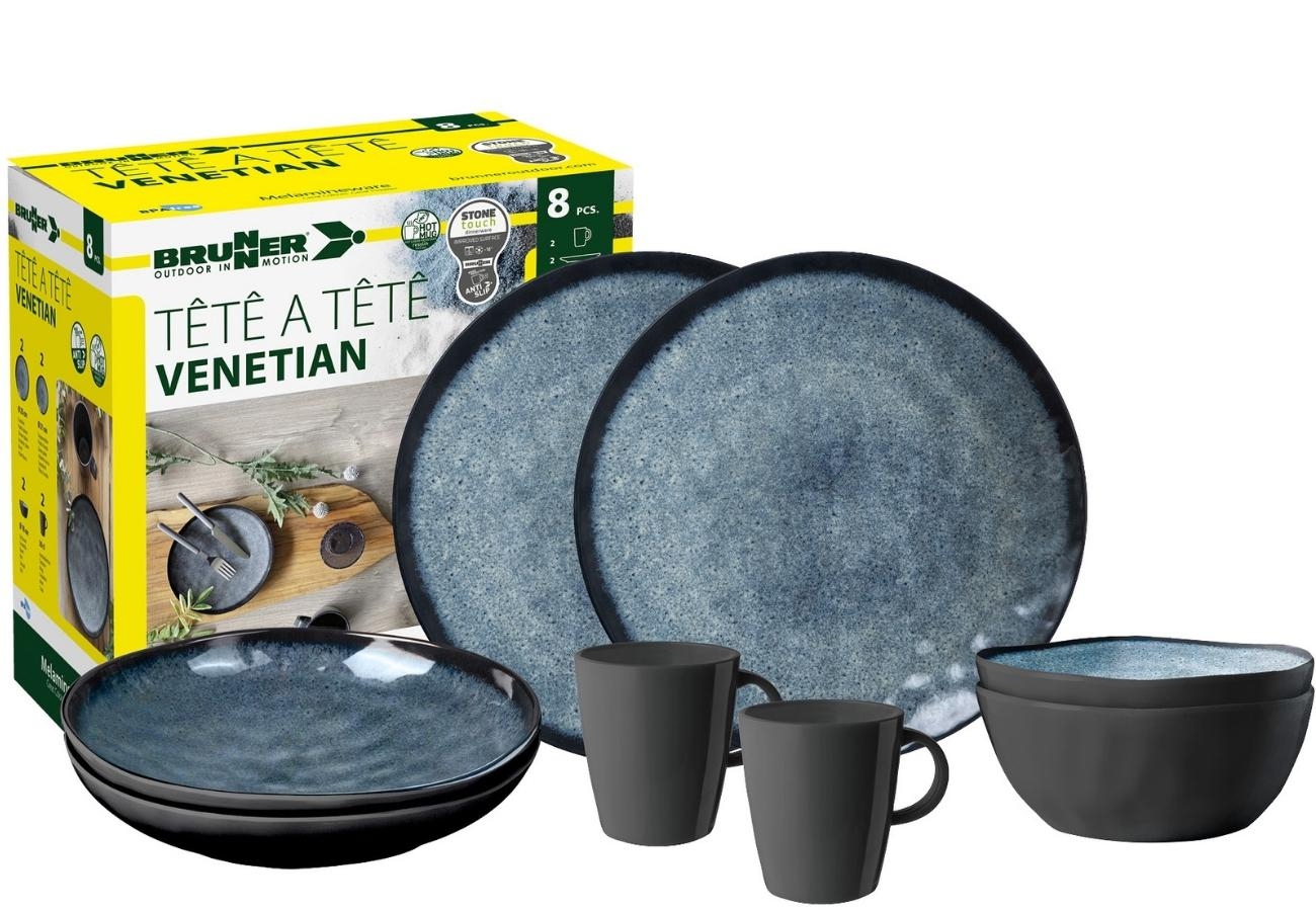 Brunner Tête-à-Tête Venetian Geschirrset 8 teilig 2 Personen