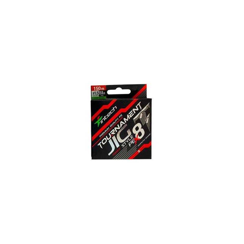 Tresse Intech Tournament Jig Style Pe X8 - Lime Green - 150M