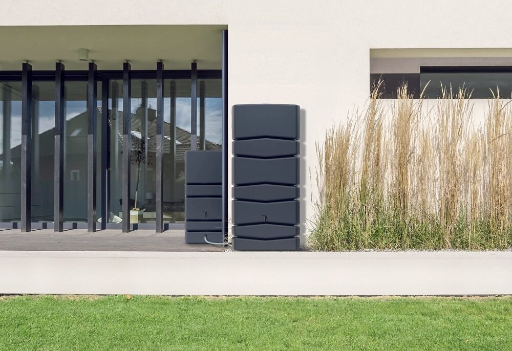 Prosperplast - Regenton Aqua Tower 650 liter - Antraciet