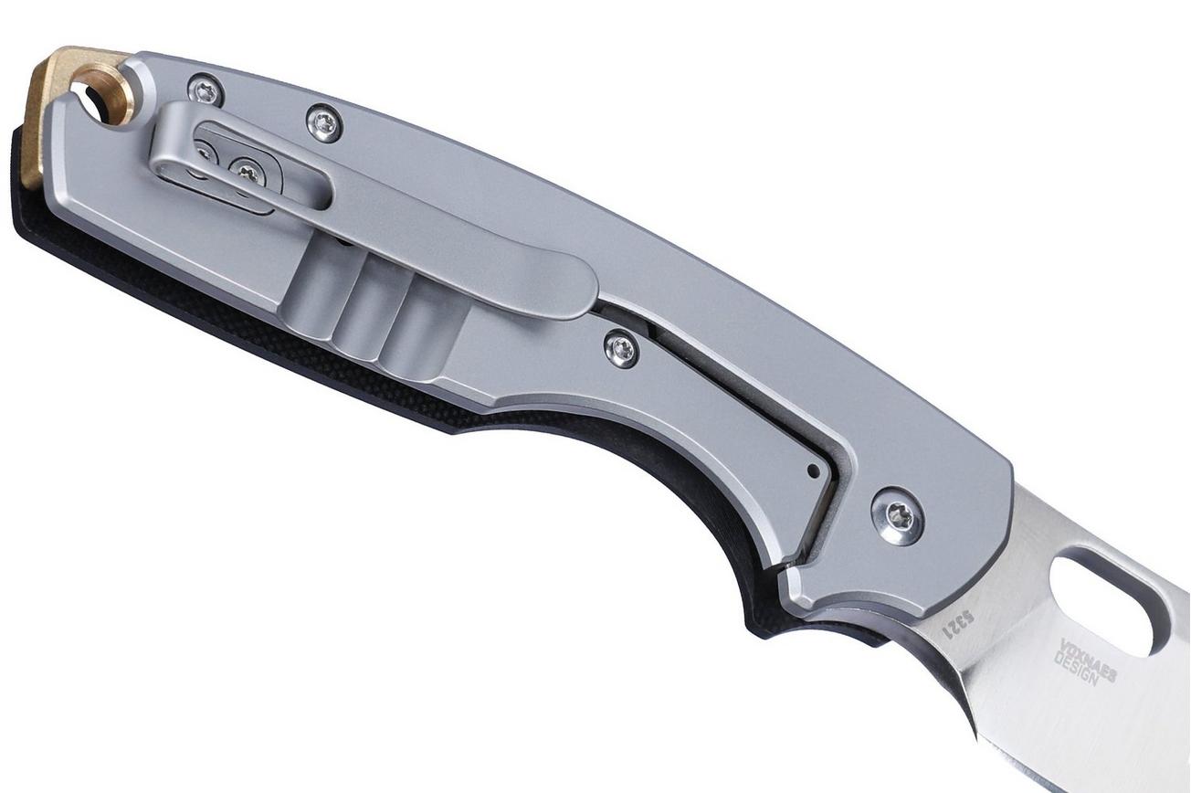 CRKT Pilar IV, Black zakmes, Jesper Voxnaes design