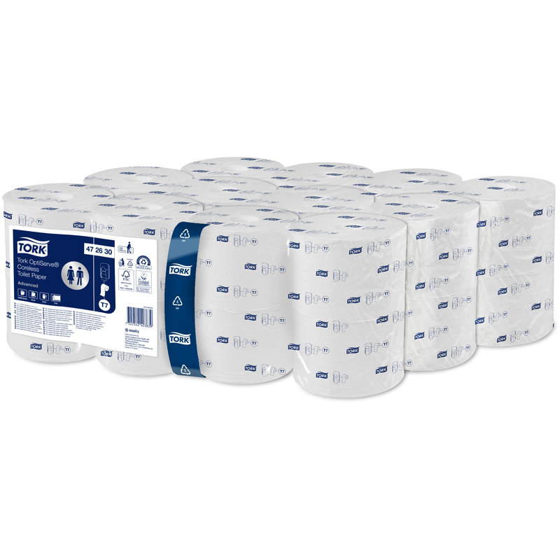Tork Toilettenpapier OptiServe Coreless T7, 2-lagig, 24 Rollen