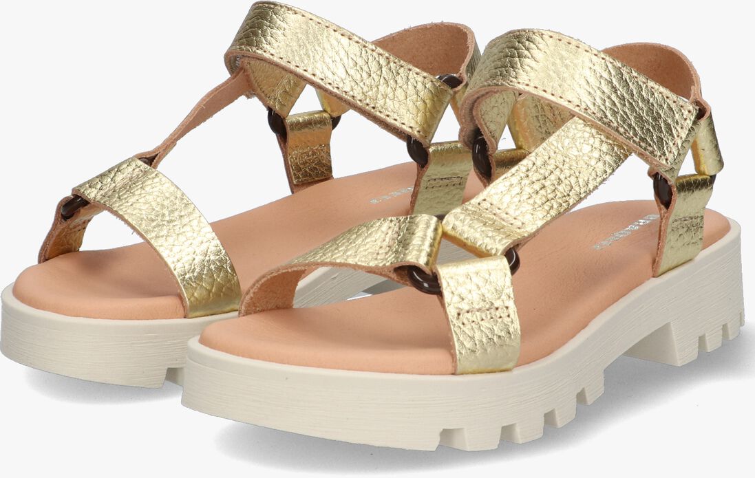 BRAQEEZ gouden braqeez sandalen sharon shell
