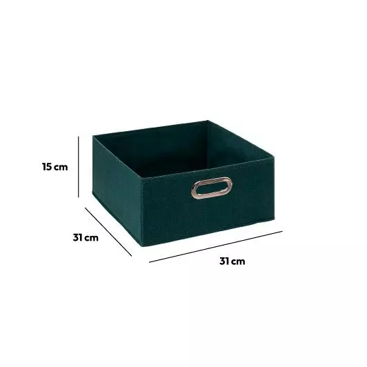 Panier de rangement ( 31 x 15 cm) Helena Bleu pétrole