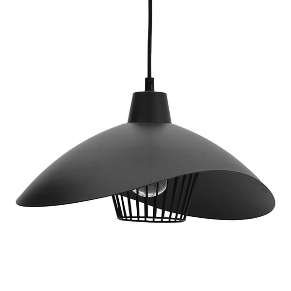 Suspension Paros métal noir 58cm