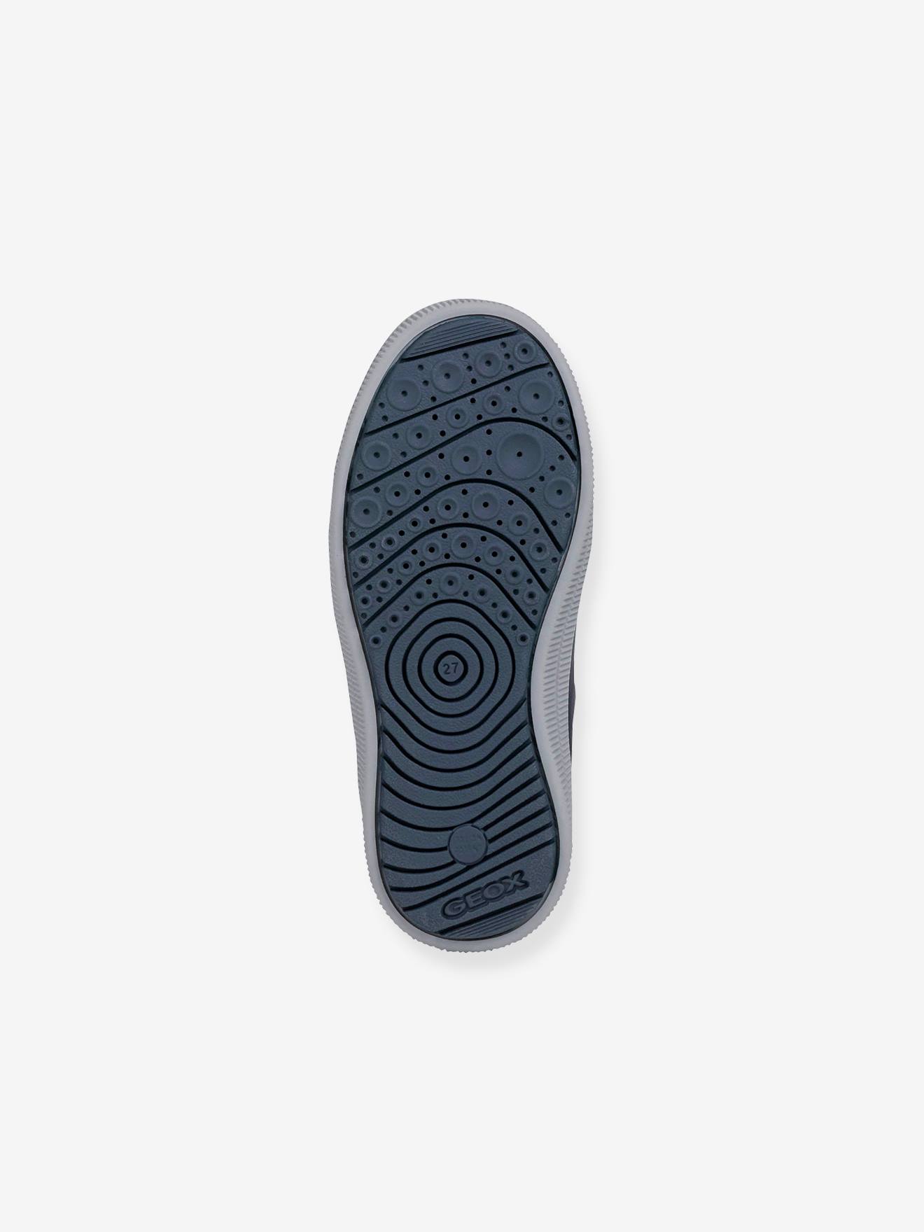 Tênis MID J Arzach Boy GEOX®, azul escuro liso com estampas.