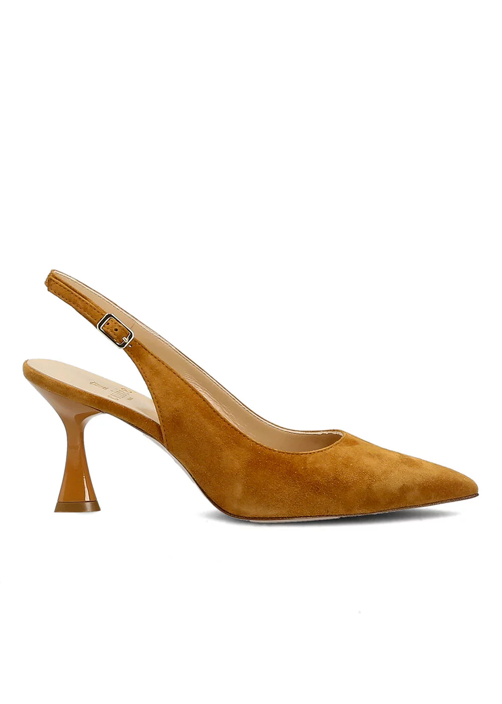SLING BACK AMELIA VELOURS CAMEL