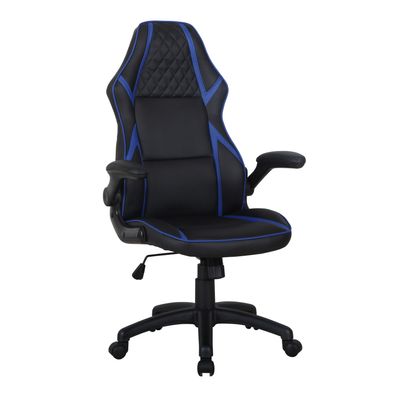Fauteuil gamer RACER SPEED - accoudoirs rabattables - noir et bleu