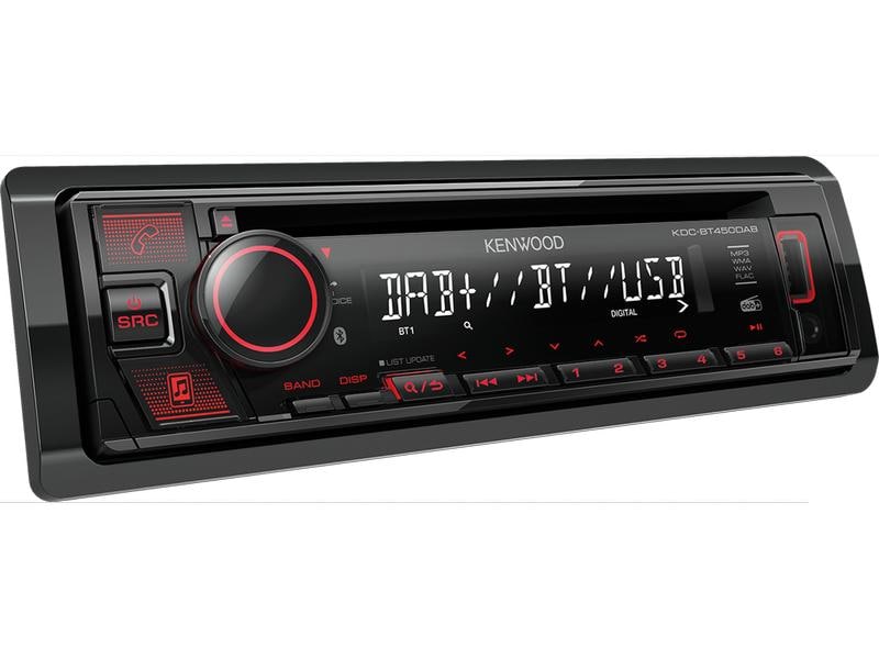 Kenwood Autoradio KDC-BT450DAB 1 DIN Autoradio mit CD-Player