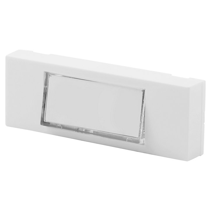 Bouton de sonnette filaire lumineux Blyss blanc horizontal