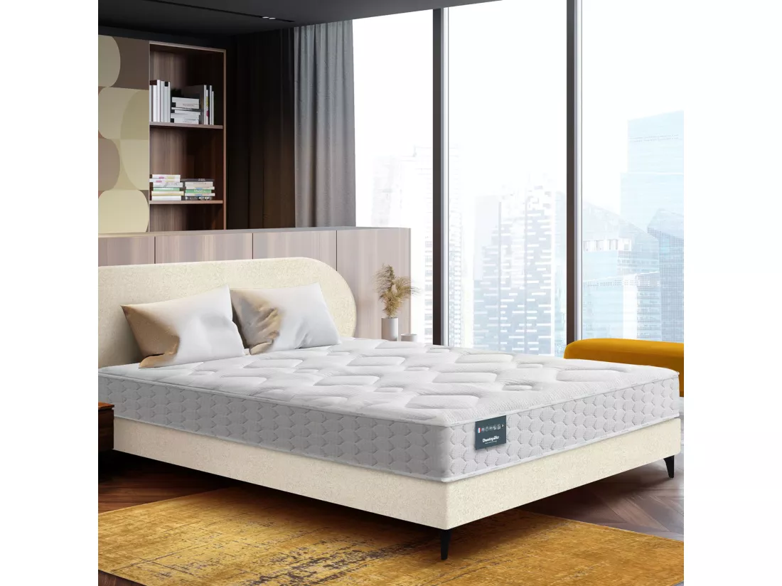 Matelas Dunlopillo couchage latex Aérial® ferme 24cm LILAS 140x190