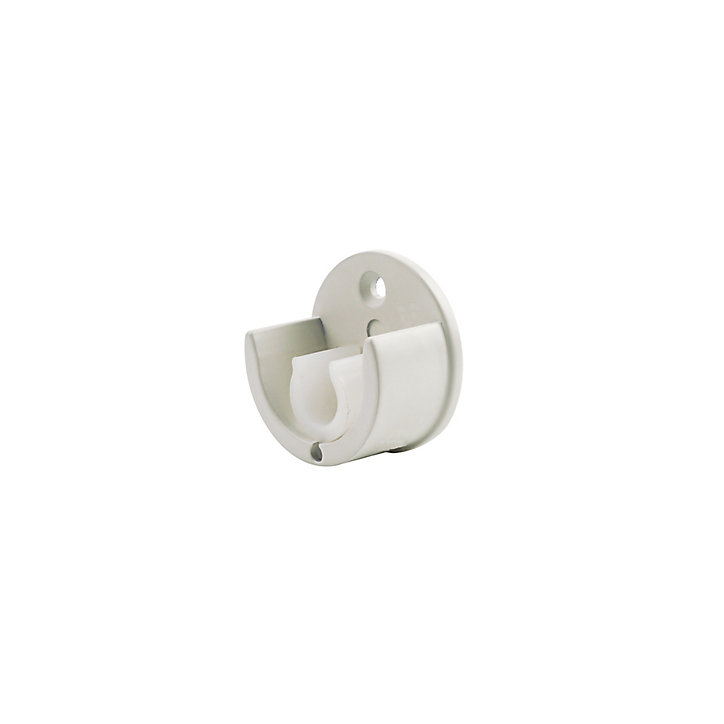 Support encastré pour barre à rideau GoodHome 19 mm Anafi blanc