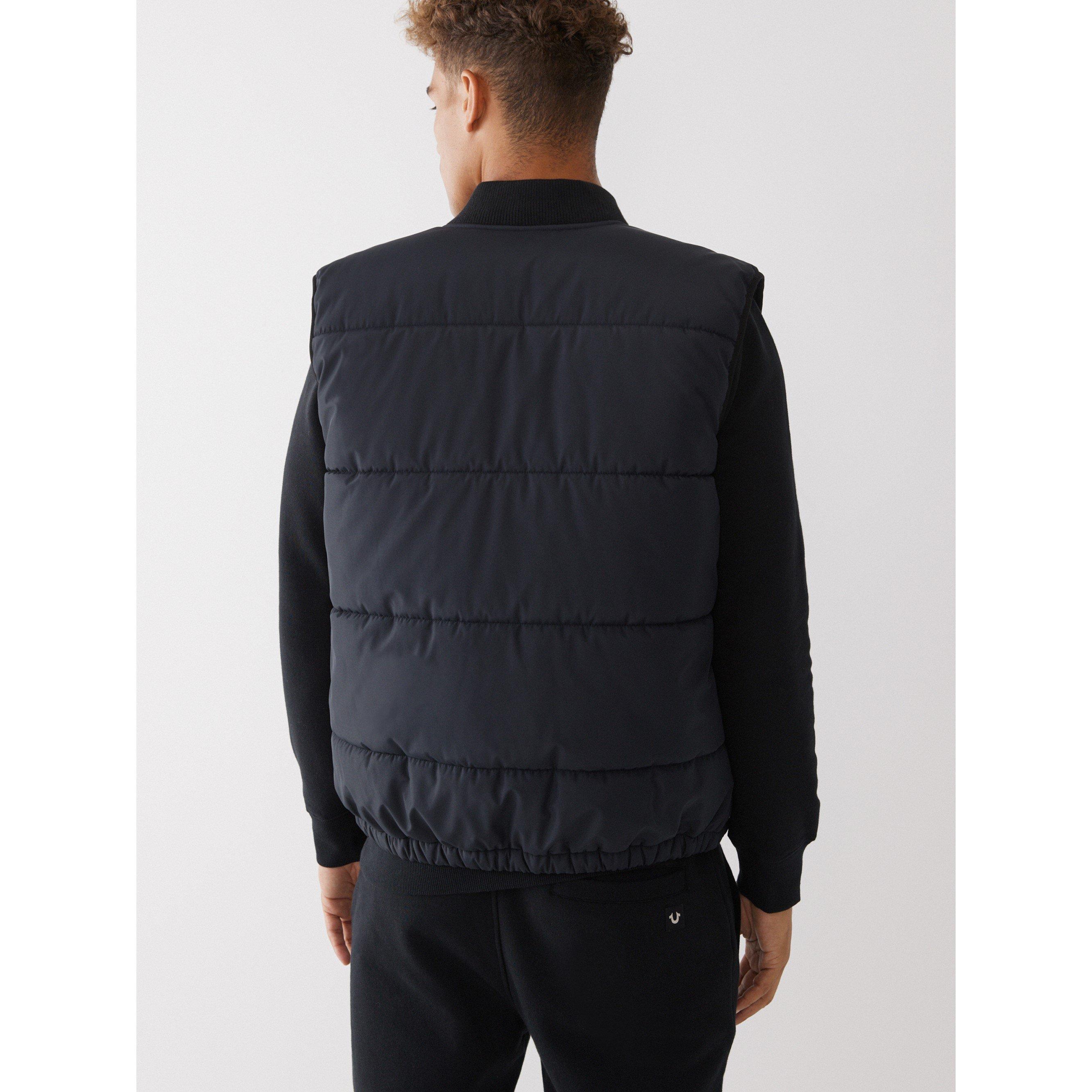 True Religion Logo Puffer Vest