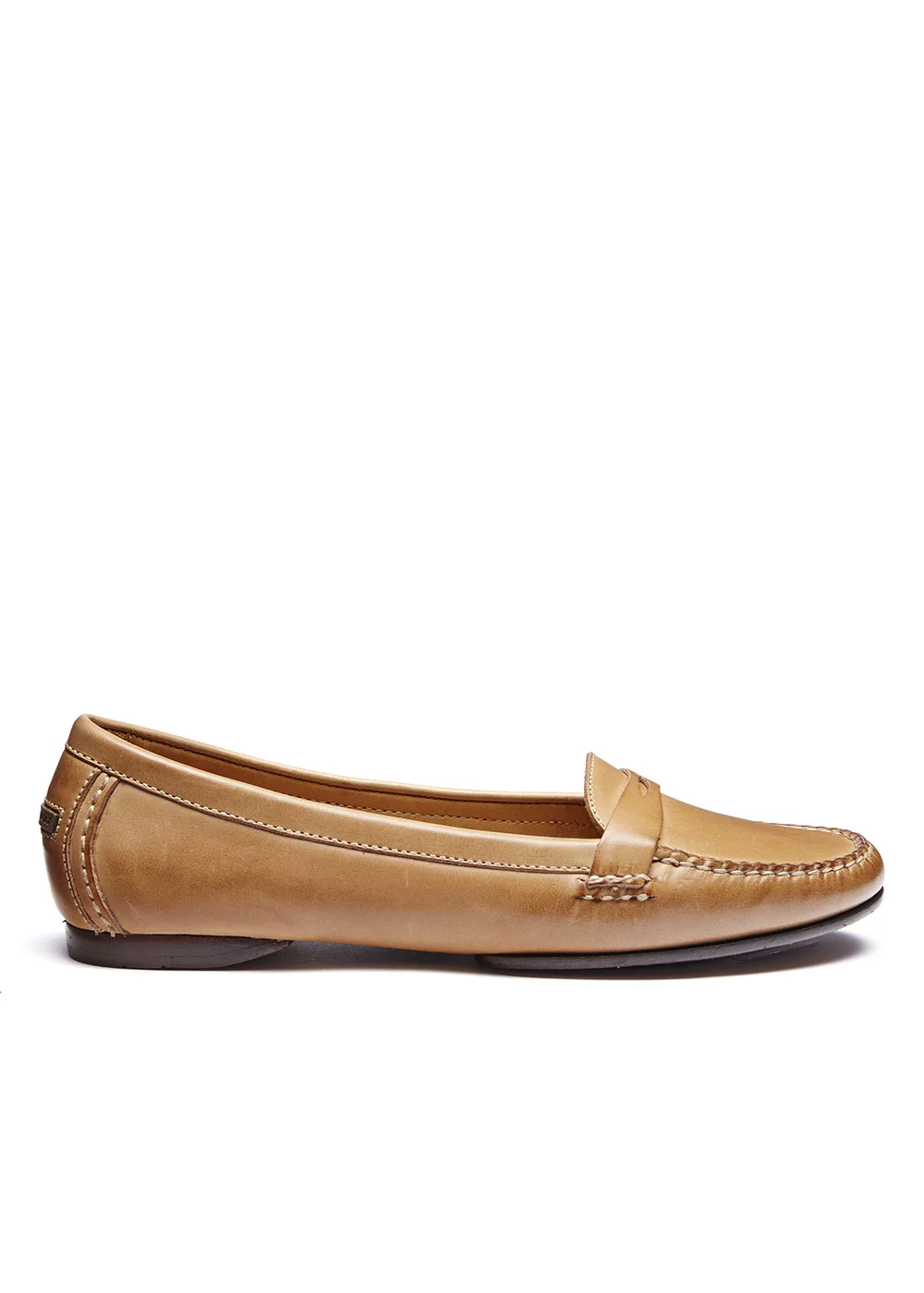 MOCASSIN ROUND MOC CUIR GOLD