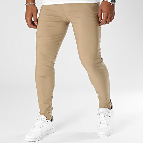 Lot De 2 Pantalons Chino Noir Camel