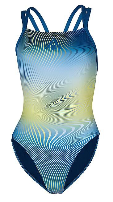 AQUASPHERE - MAILLOT DE BAIN ESSENTIAL OPEN BACK MULTICOLOR BLU