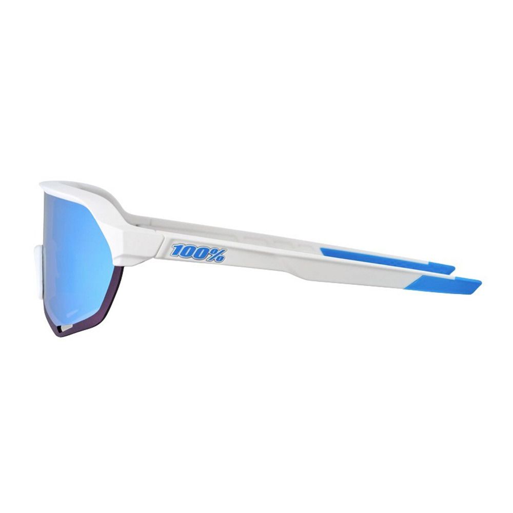 100 percent S2 - Lunettes de soleil movistar team white/hiper blue multilayer mirror