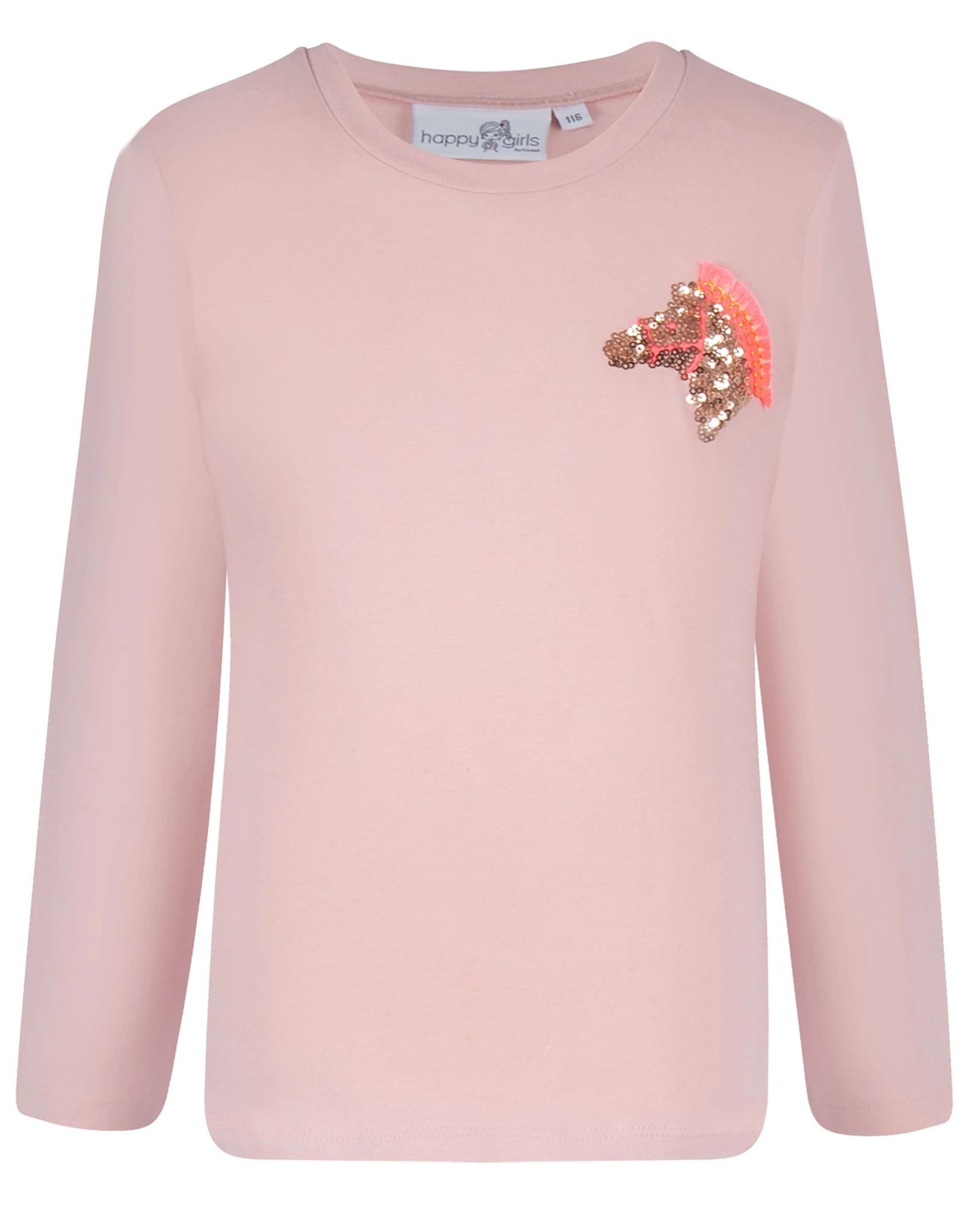 Langarmhshirt GLITZERPFERD in dusty rose
