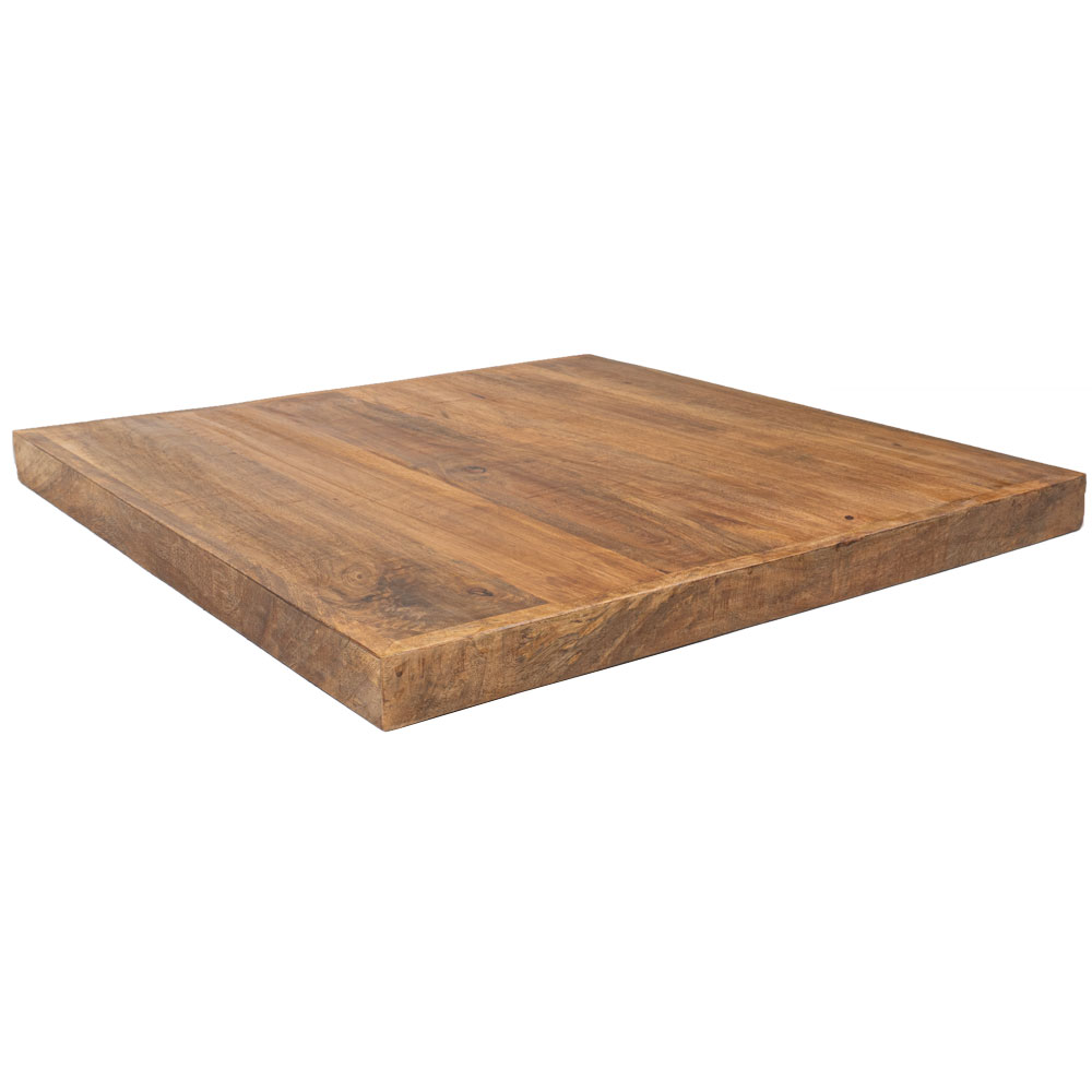 Tafelblad Horeca – Mangohout – 70 x 70 cm