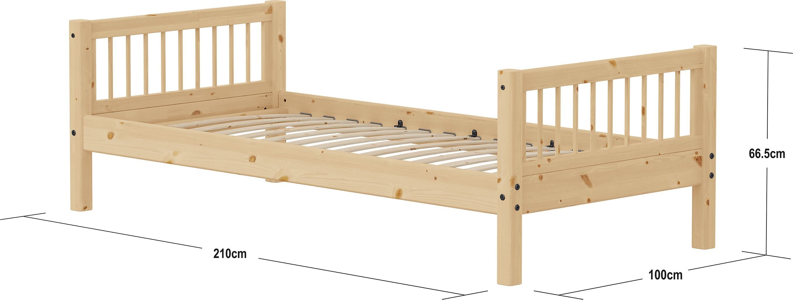 CLASSIC EB bars natur 90x200 cm - Natur / B: 100.0 cm x T: 210.0 cm x H: 67.0 cm