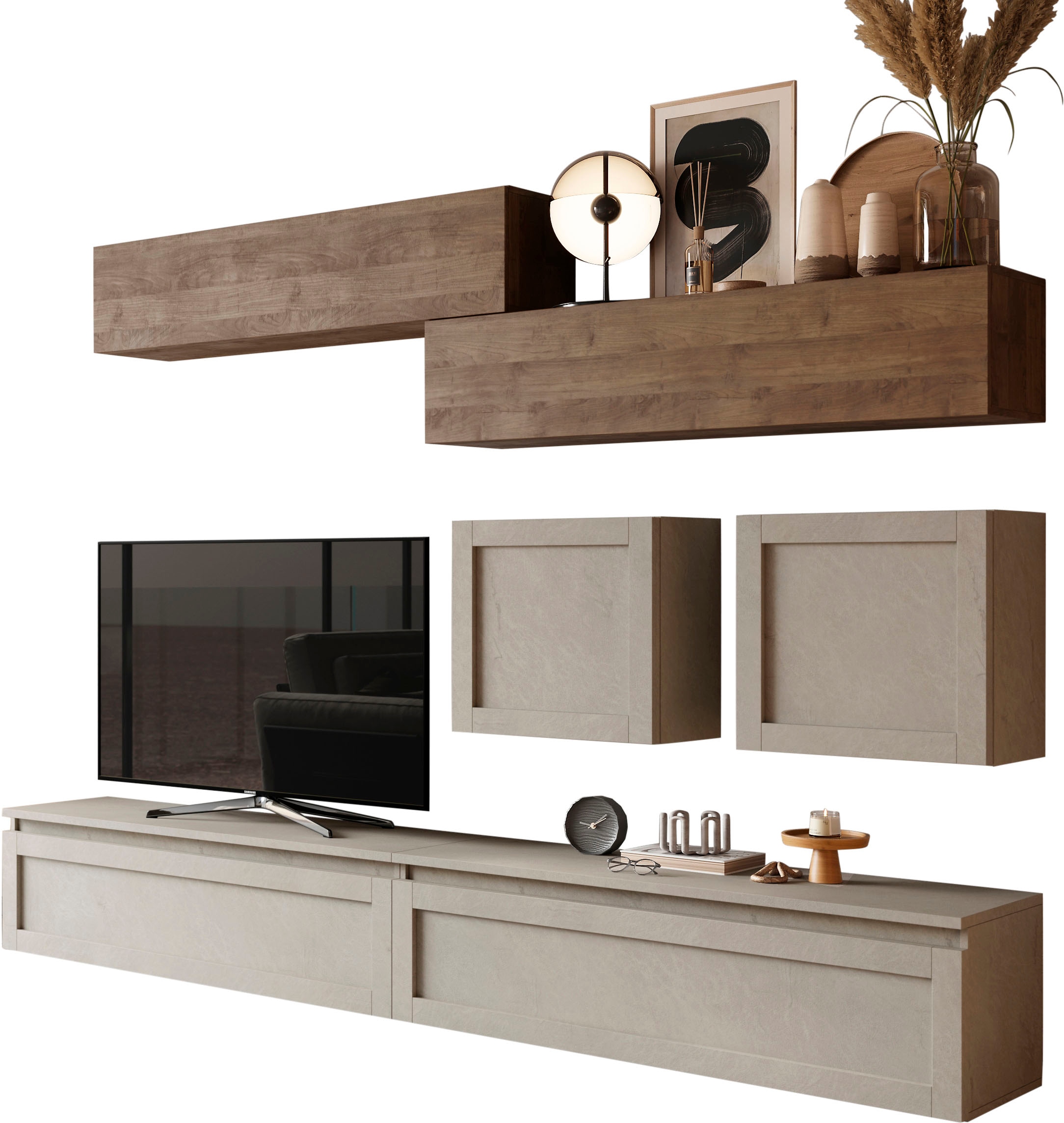 INOSIGN Wohnwand »Infinity, 6tlg. Breite 260 cm, Höhe variabel, Schrankwand,« 6 Stk. tlg.