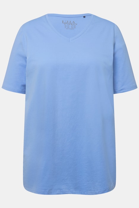 T-Shirt, A-Linie, V-Ausschnitt, Halbarm