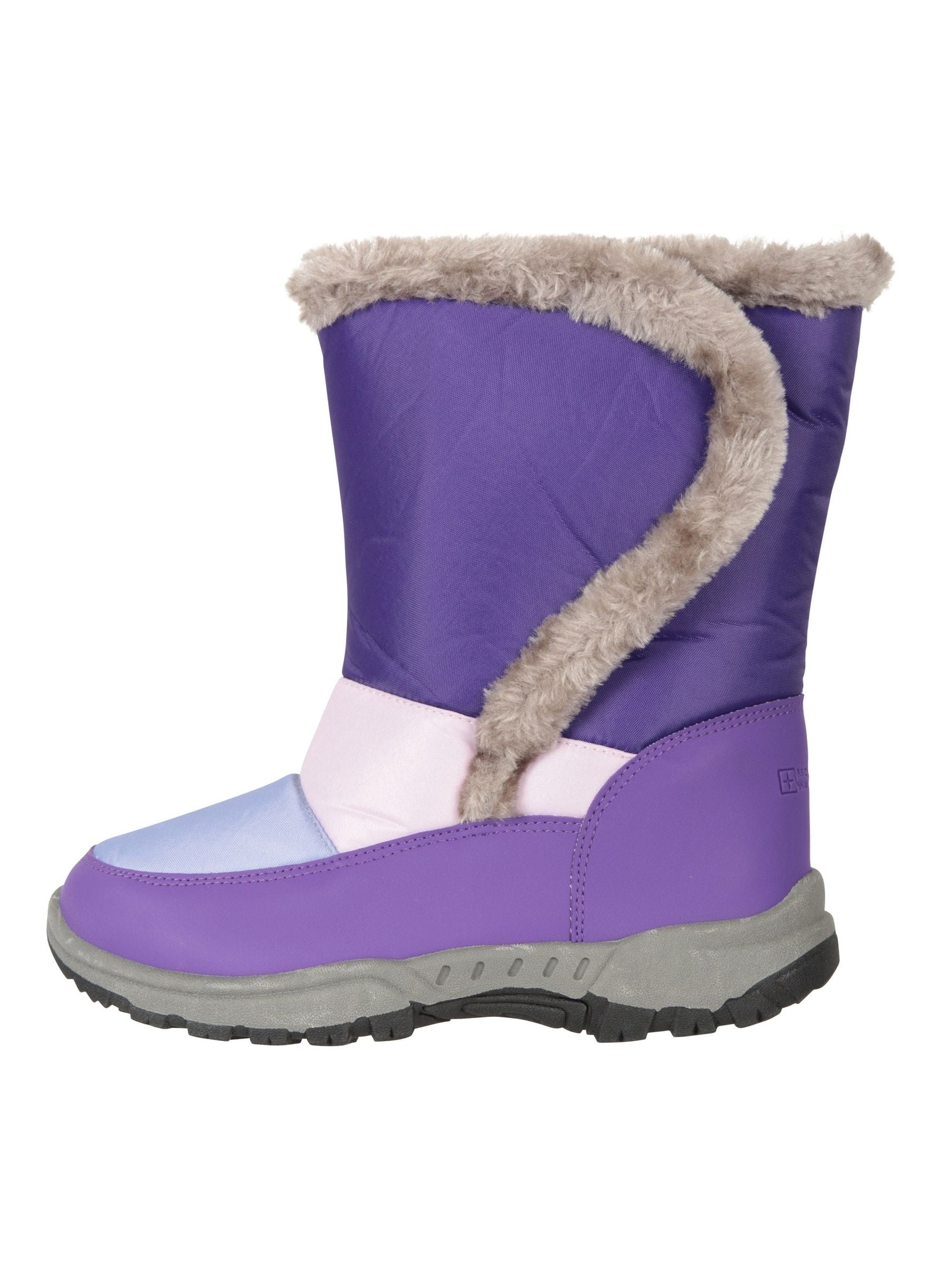 Mountain Warehouse Caribou kindersneeuwlaarzen met netbont en sherpa voering