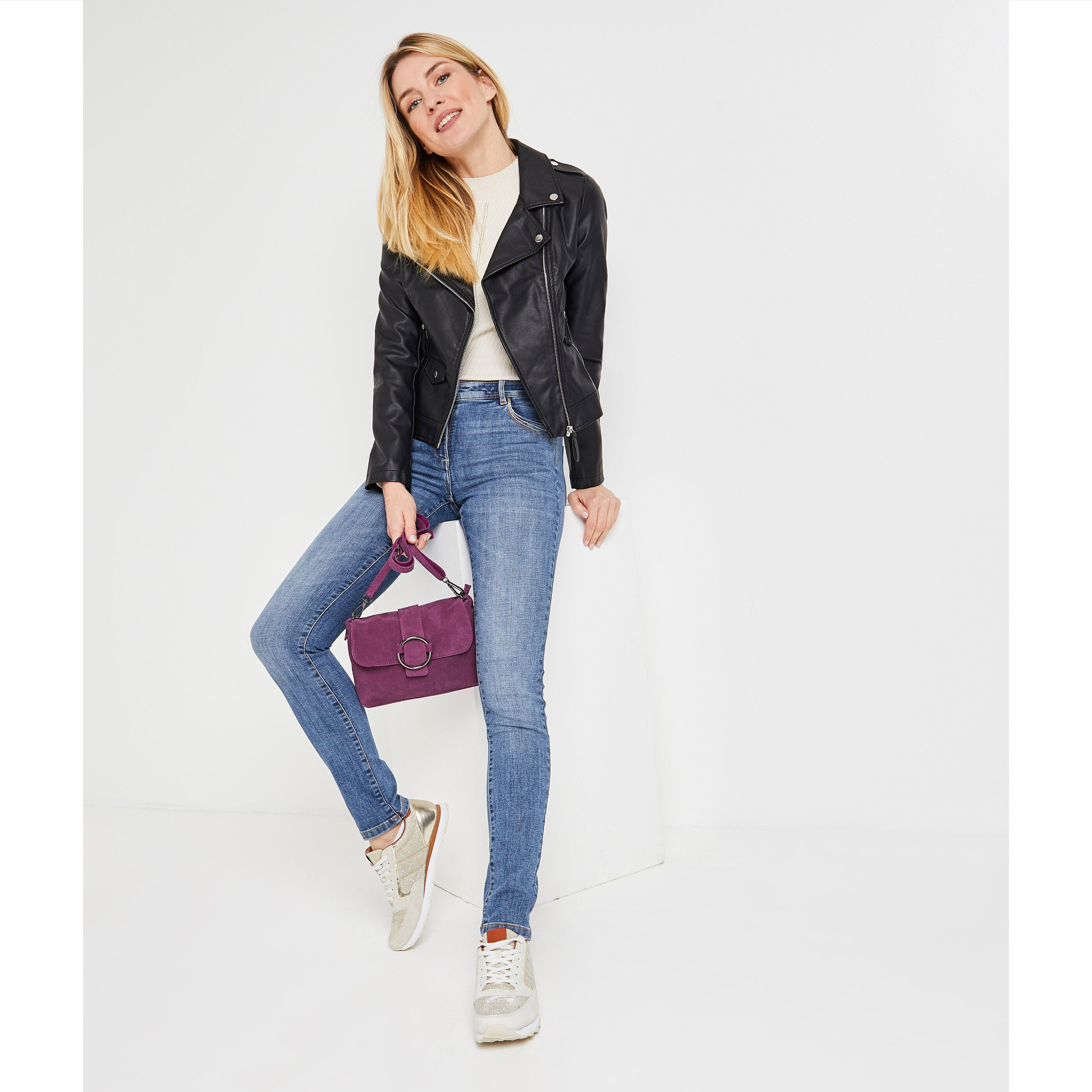 Jean slim LONDON femme - STONE
