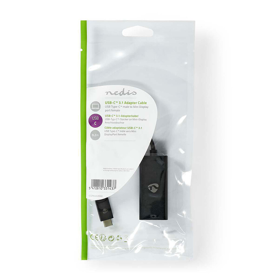 Nedis Adaptateur USB-C / Mini DisplayPort