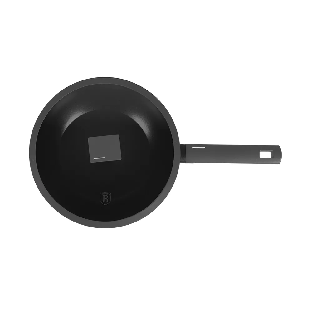 Berlinger Haus Wok Bratpfanne Ø 28 cm mit Deckel Anthracite Collection