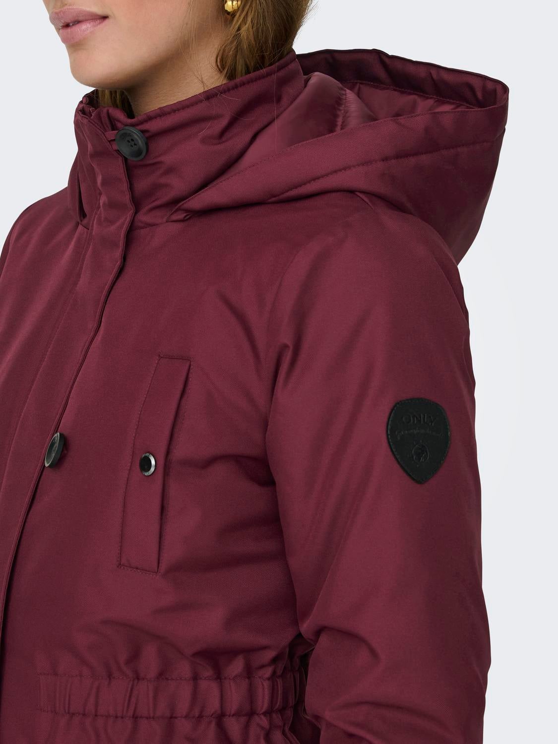 ONLMIE Langer Parka Tawny Port
