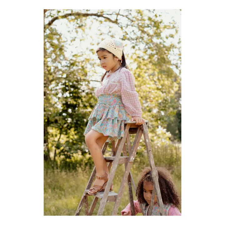 Louise Misha Blouse Vally Carreaux | Rose