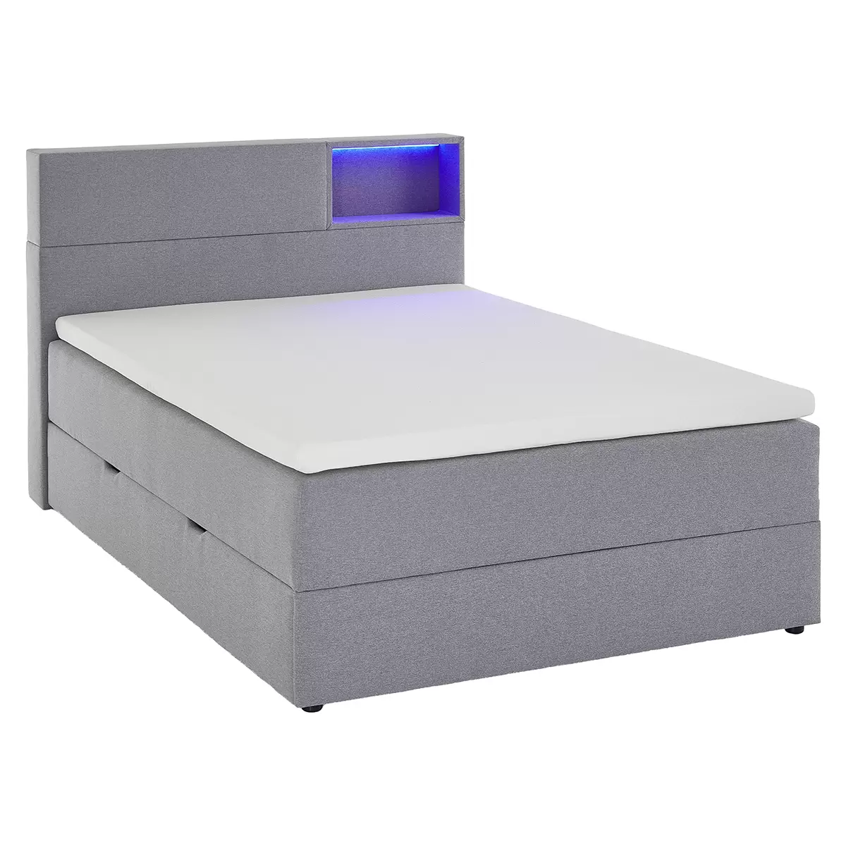 Boxspringbett Caja 120x200 Hellgrau