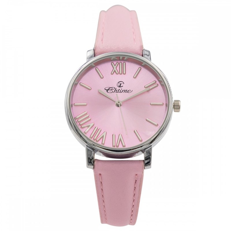 Montre Femme CHTIME bracelet Cuir Rose