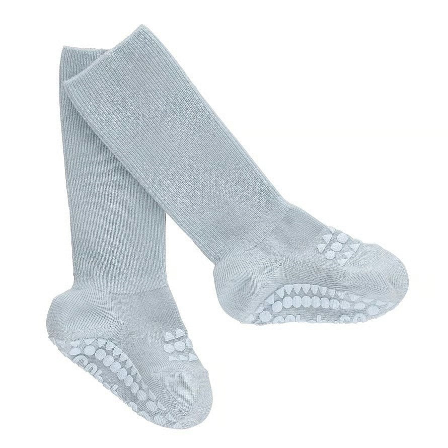 Bamboo Strømper Antislip Sky Blue - Gobabygo