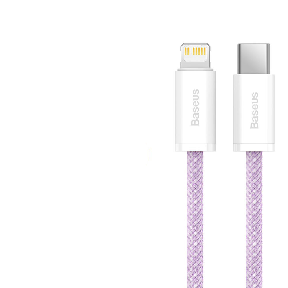 (2m) 20W Dynamic USB C auf Lightning Nylon Ladekabel Fast Charging Datenkabel - Lila
