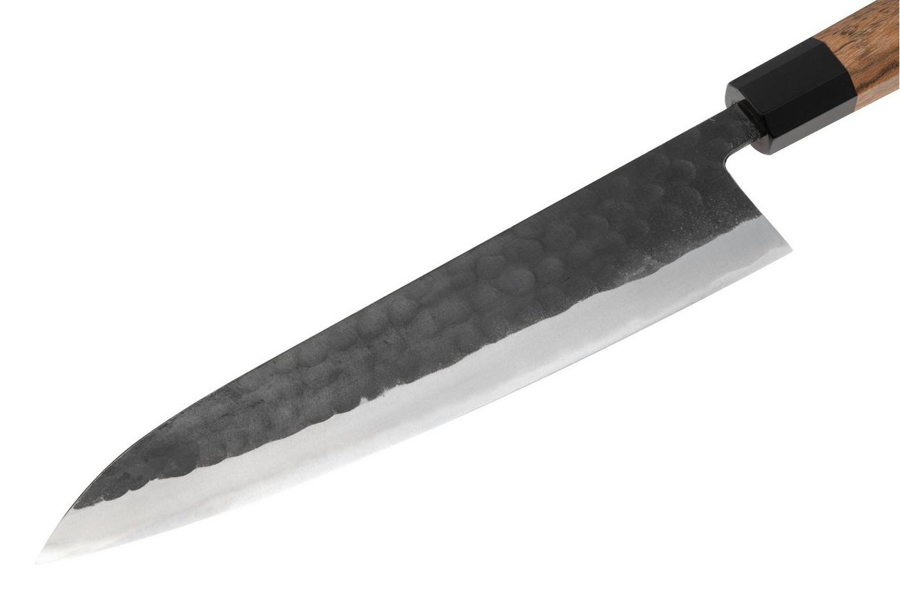 Munetoshi Black Hammer-Tone Gyuto, koksmes 24 cm