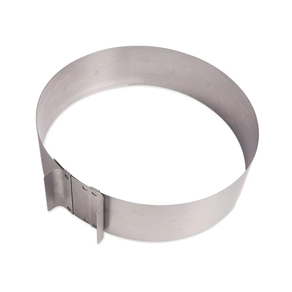 Cercle à gâteau extensible en inox 15,5 à 30 cm Mathon