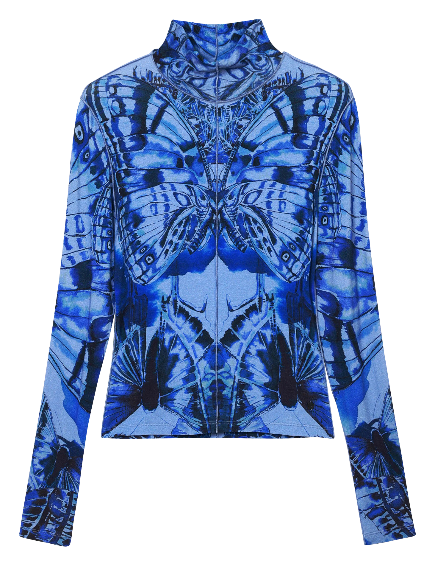 Tee-shirt ajusté papillon | Bleu