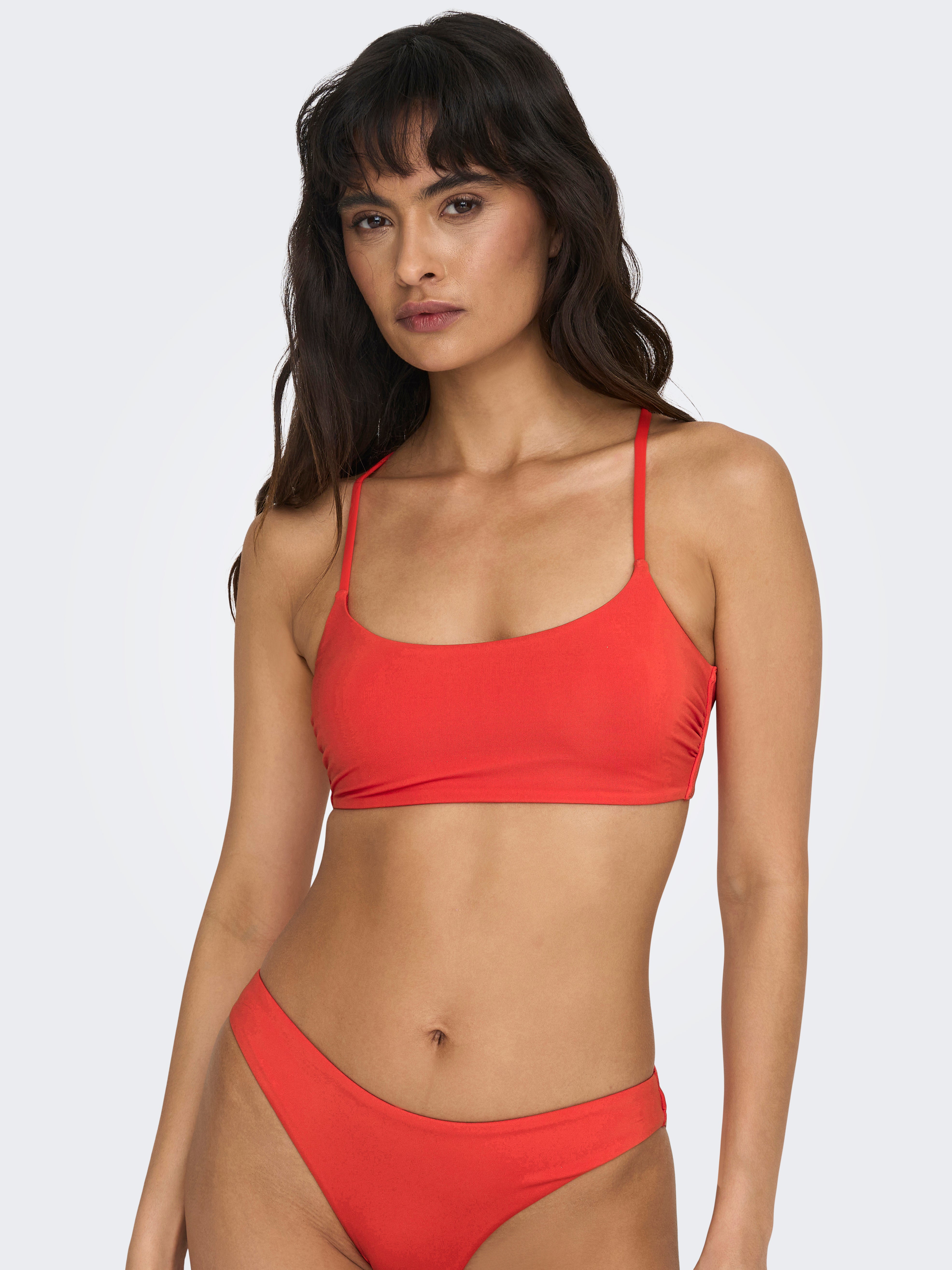 ONLSUSAN Bikini Set Fiery Red