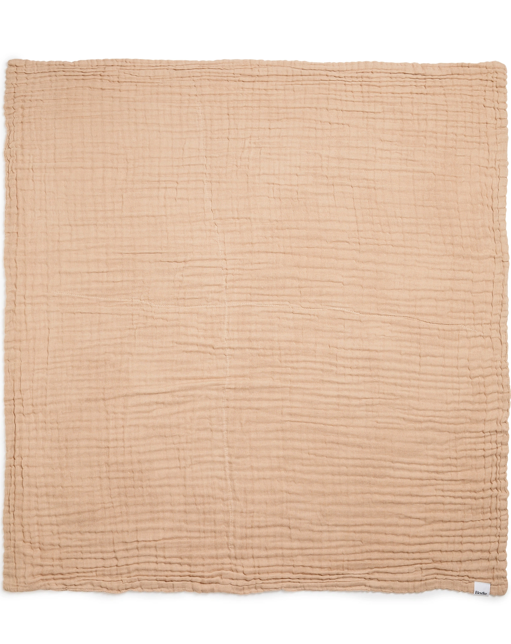 Baumwolldecke CRINKLE (120x120) in blushing pink