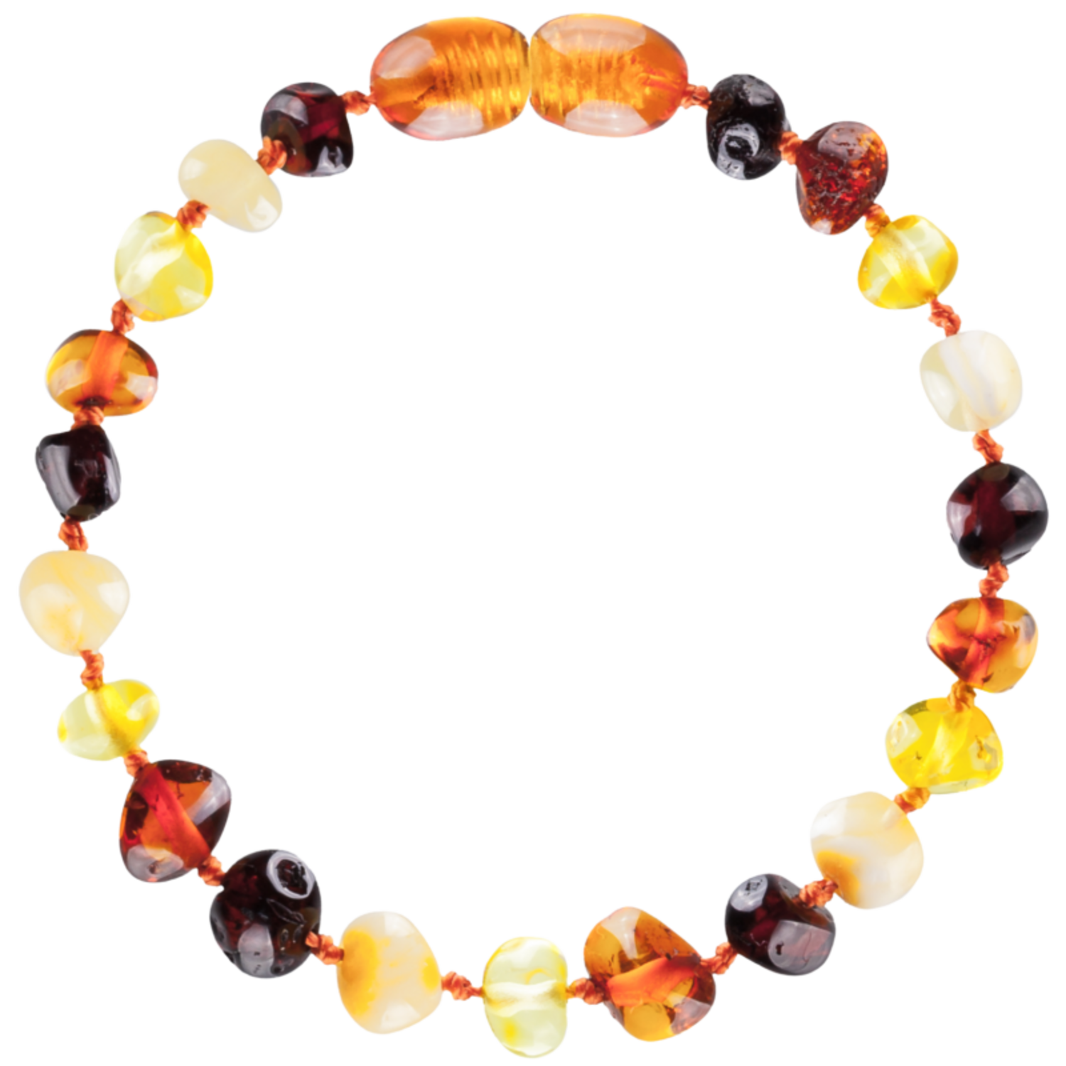 Barnsteen | Armband | Glimmend | Baroque Multi 4 colors | 16 cm