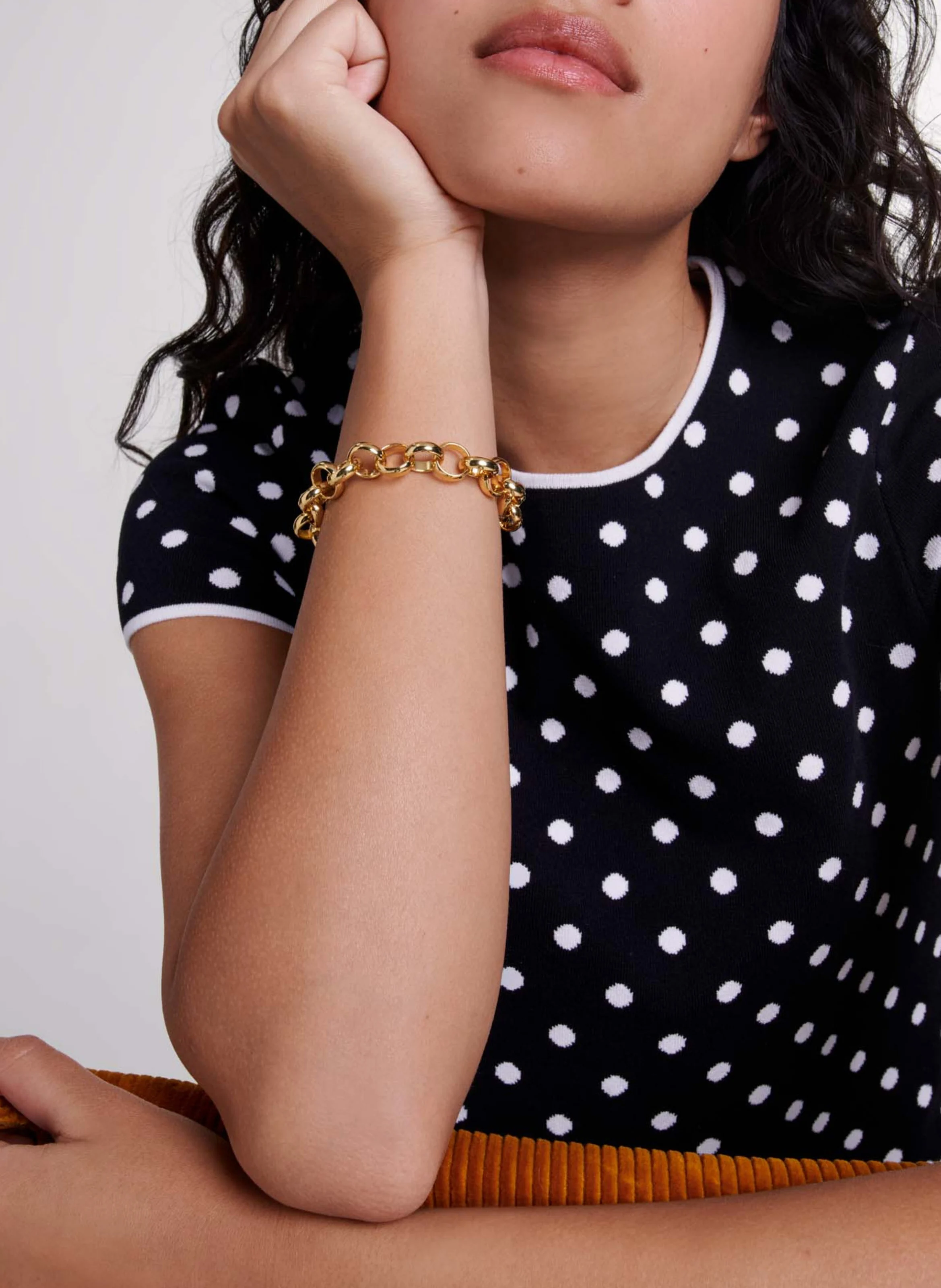 Bracelet en laiton doré | Doré