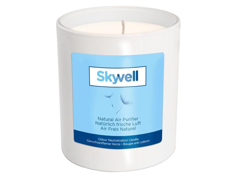 Skyvell Geruchsentferner Kerze 200 ml Hochwirksame Geruchsneutralisation mit natürlichen Wirkstoffen