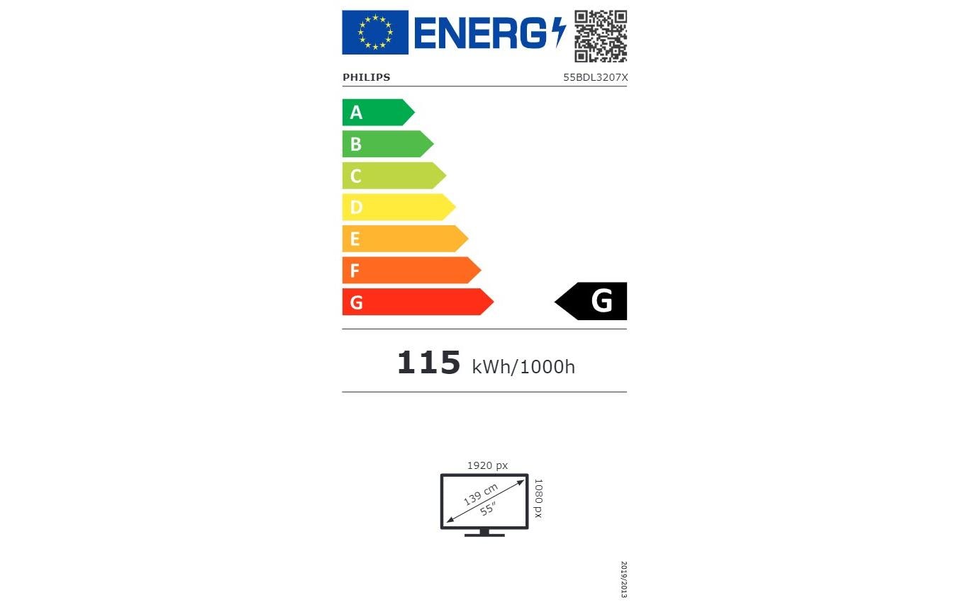 Videowall Display X-Line 55BDL3207X/00 55 